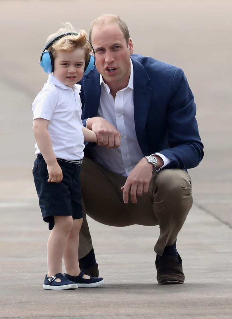 Prince William and Prince George photographed during a visit to the Royal International Air Tattoo | Chris Jackson/Getty Images