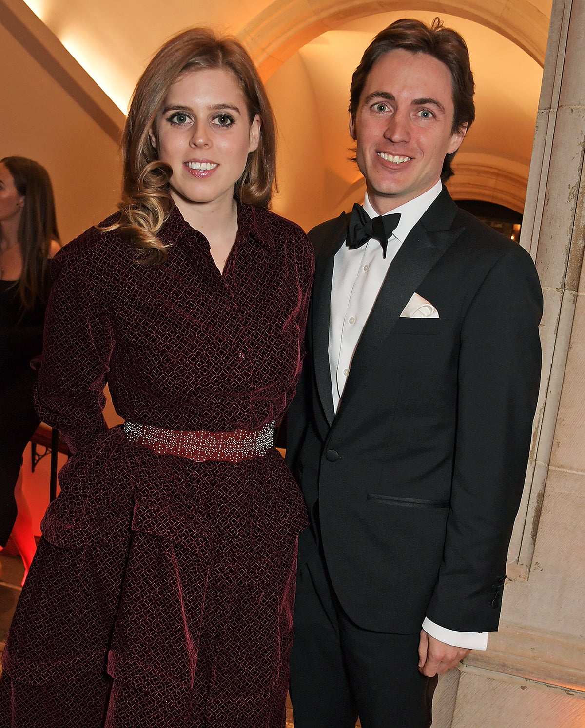 LONDON, ENGLAND - MARCH 12: Princess Beatrice of York and Edoardo Mapelli Mozzi attend The Portrait Gala 2019 hosted by Dr Nicholas Cullinan and Edward Enninful to raise funds for the National Portrait Gallery's 'Inspiring People' project at the National Portrait Gallery on March 12, 2019 in London, England. (Photo by David M. Benett/Dave Benett/Getty Images)